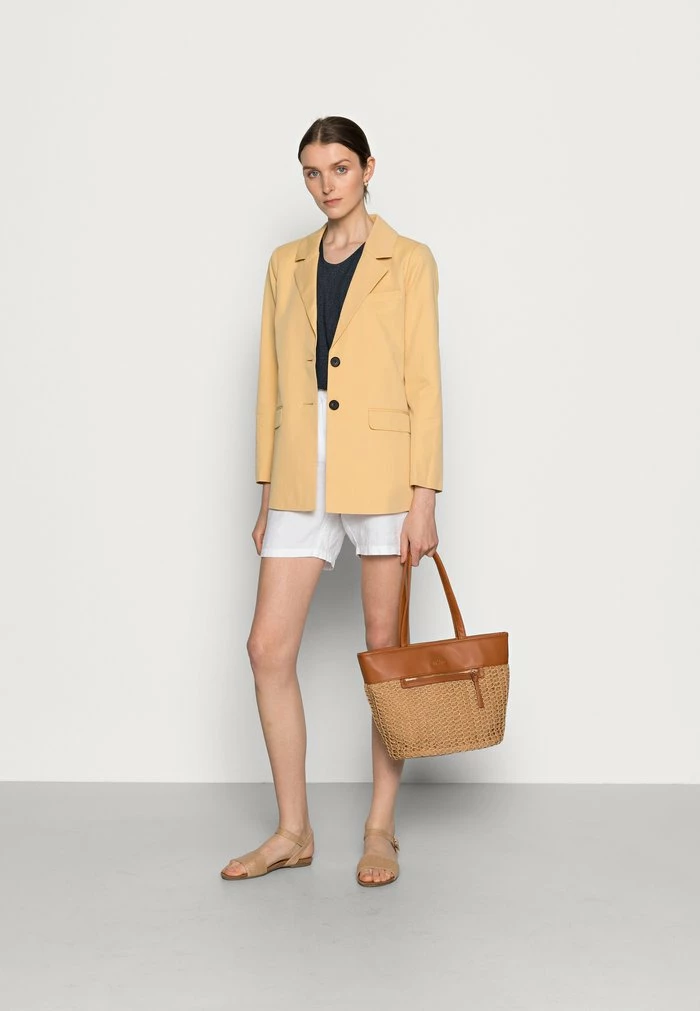 TOM TAILOR FABRIC MIX V-NECK - Print T-shirt - Sky Captain Blue 4 TOM TAILOR FABRIC MIX V-NECK - Print T-shirt - Sky Captain Blue - Image 2