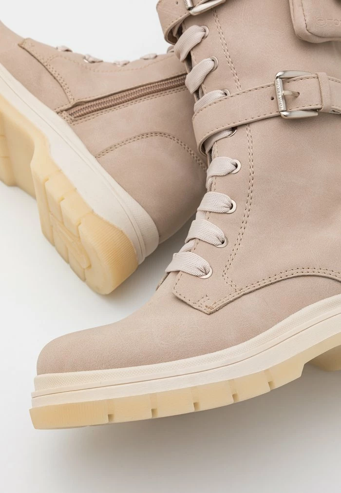 TOM TAILOR Lace-up Boots - Cream 8 TOM TAILOR Lace-up Boots - Cream - Image 6