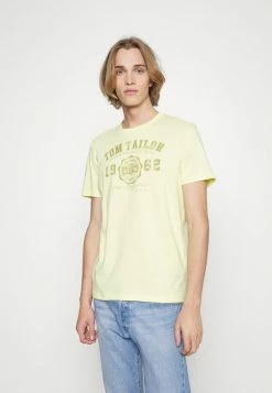TOM TAILOR LOGO TEE - Print T-shirt - Elfin Yellow