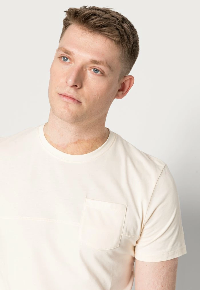 TOM TAILOR COOLMAX - Basic T-shirt - Soft Buttercream 7 TOM TAILOR COOLMAX - Basic T-shirt - Soft Buttercream - Image 5