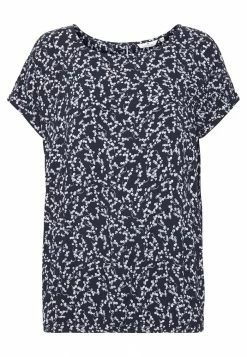 TOM TAILOR BLOUSE PRINTED - Blouse - Navy -TOM TAILOR online store 9aebc87375ea4b798bb136bb64724563