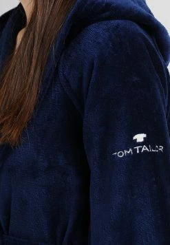 TOM TAILOR BASIC VELOURS - Dressing Gown - Navy -TOM TAILOR online store 9b9e25c959744da3948b9fa68d9237ee