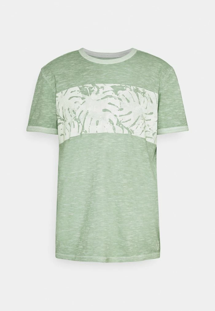 TOM TAILOR OVERDYED PANEL - Print T-shirt - Light Mint Green 7 TOM TAILOR OVERDYED PANEL - Print T-shirt - Light Mint Green - Image 5