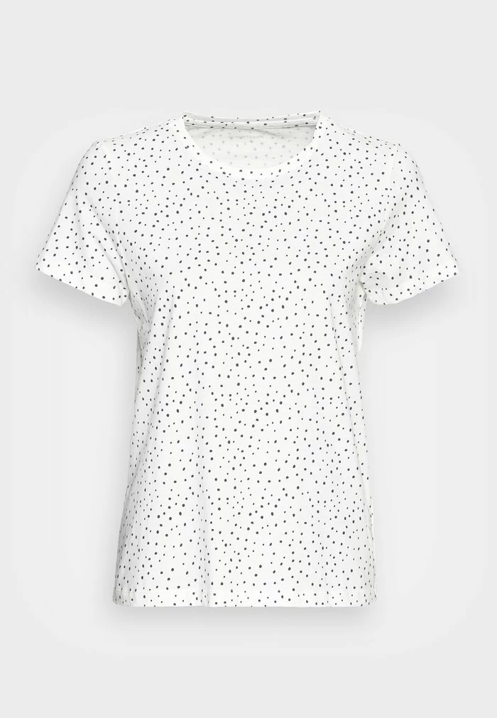TOM TAILOR Print T-shirt - Offwhite Dot Design 6 TOM TAILOR Print T-shirt - Offwhite Dot Design - Image 4