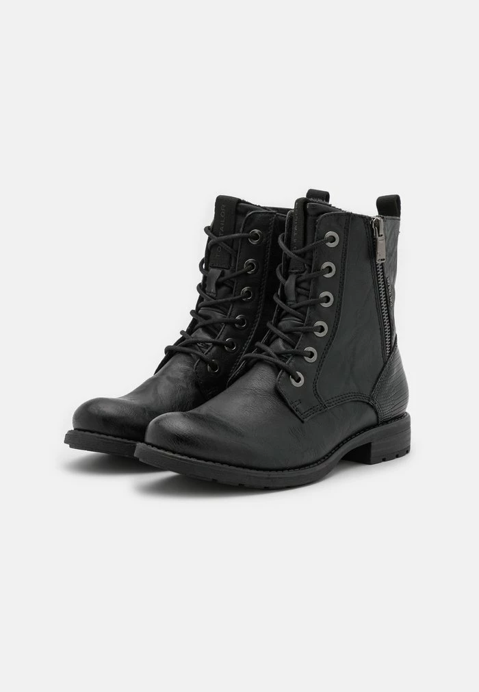 TOM TAILOR Lace-up Ankle Boots - Black 5 TOM TAILOR Lace-up Ankle Boots - Black - Image 3