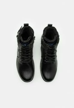 TOM TAILOR Lace-up Ankle Boots - Black -TOM TAILOR online store 9d70a6988b7d4536b4779b4d362671f9