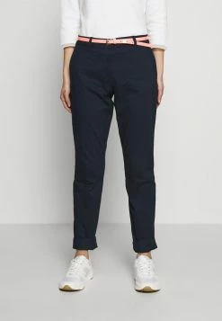 TOM TAILOR BELTED SLIM - Chinos - Sky Captain Blue