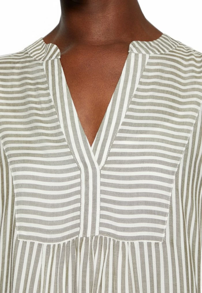 TOM TAILOR STRIPED TUNICA DRESS - Day Dress - Olive/white 8 TOM TAILOR STRIPED TUNICA DRESS - Day Dress - Olive/white - Image 6