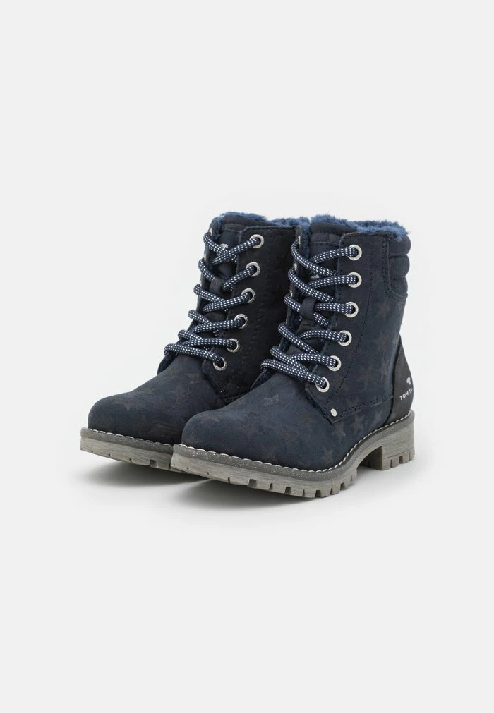 TOM TAILOR Lace-up Ankle Boots - Navy 4 TOM TAILOR Lace-up Ankle Boots - Navy - Image 2