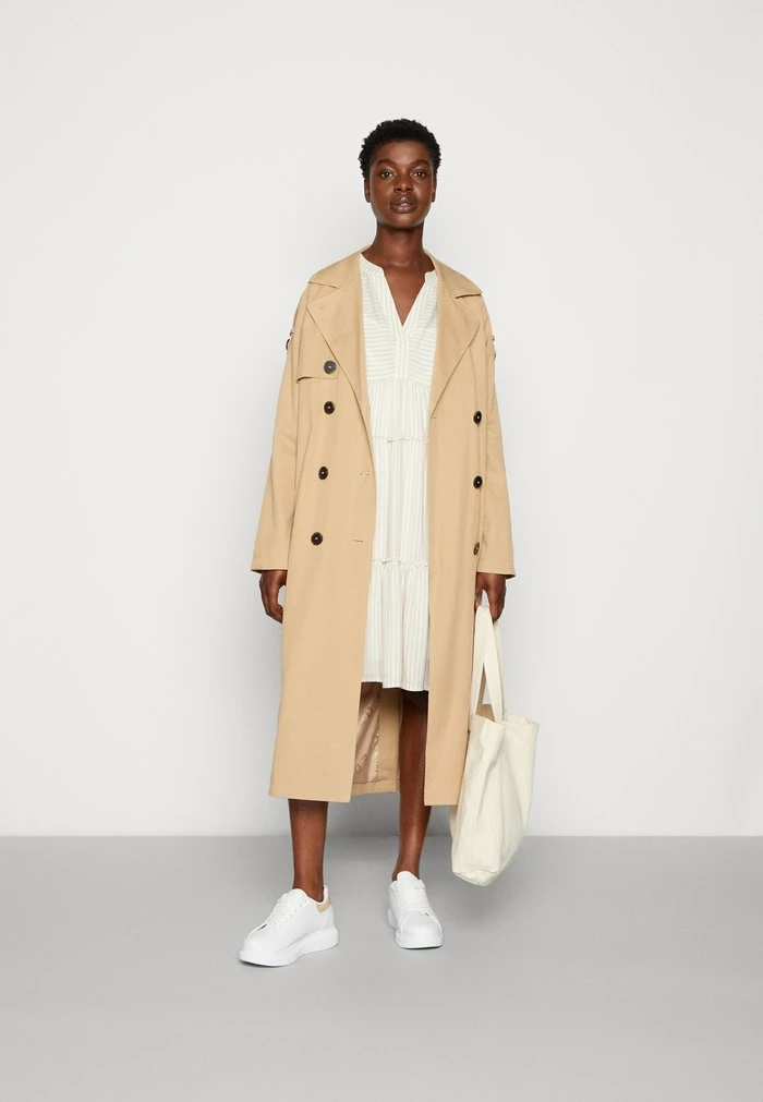 TOM TAILOR STRIPED TUNICA DRESS - Day Dress - Beige White 4 TOM TAILOR STRIPED TUNICA DRESS - Day Dress - Beige White - Image 2