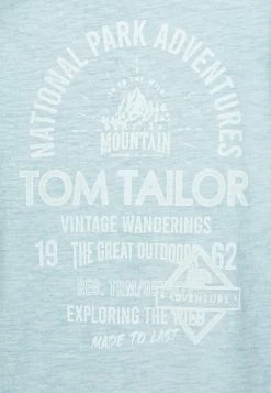 TOM TAILOR WASHED - Print T-shirt - Calm Cloud Blue -TOM TAILOR online store a0646adbcb3a4e18aa30c98ba70403a2