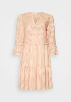 TOM TAILOR STRIPED TUNICA DRESS - Day Dress - Orange White 12 TOM TAILOR STRIPED TUNICA DRESS - Day Dress - Orange White -TOM TAILOR online store a07a25afb8e24bc4a45092e29d846ffa