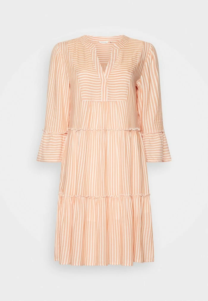 TOM TAILOR STRIPED TUNICA DRESS - Day Dress - Orange White 7 TOM TAILOR STRIPED TUNICA DRESS - Day Dress - Orange White - Image 5