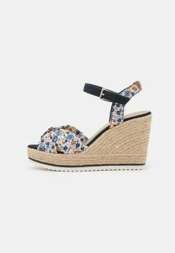 TOM TAILOR High Heeled Sandals - Blue/multicolor