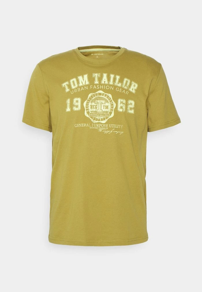TOM TAILOR LOGO TEE - Print T-shirt - Wooden Moss Green 8 TOM TAILOR LOGO TEE - Print T-shirt - Wooden Moss Green - Image 6