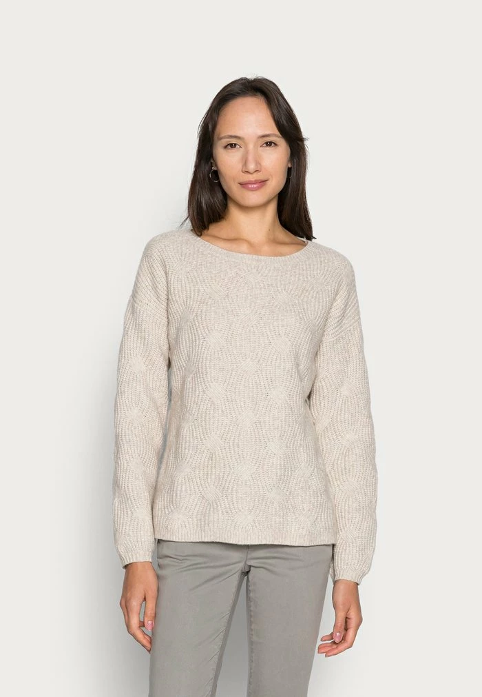 TOM TAILOR Jumper - Cold Beige Melange 3 TOM TAILOR Jumper - Cold Beige Melange