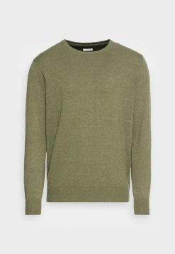 TOM TAILOR BASIC CREW NECK SWEATER - Jumper - Bleak Green Melange 10 TOM TAILOR BASIC CREW NECK SWEATER - Jumper - Bleak Green Melange -TOM TAILOR online store a221004e60eb4663b2667ae5b6ca6640