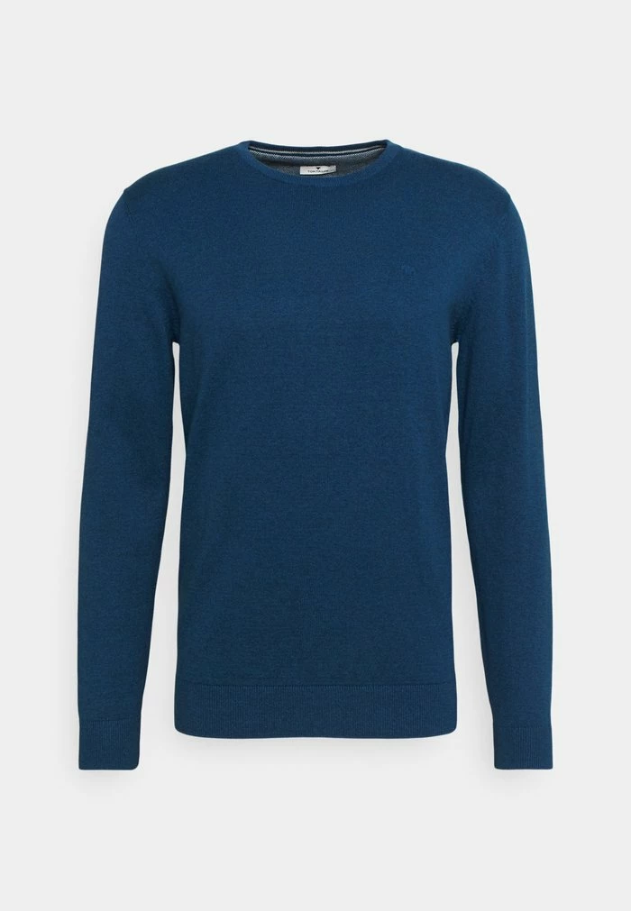 TOM TAILOR BASIC CREW NECK SWEATER - Jumper - Ultra Marine Blue Melange 3 TOM TAILOR BASIC CREW NECK SWEATER - Jumper - Ultra Marine Blue Melange