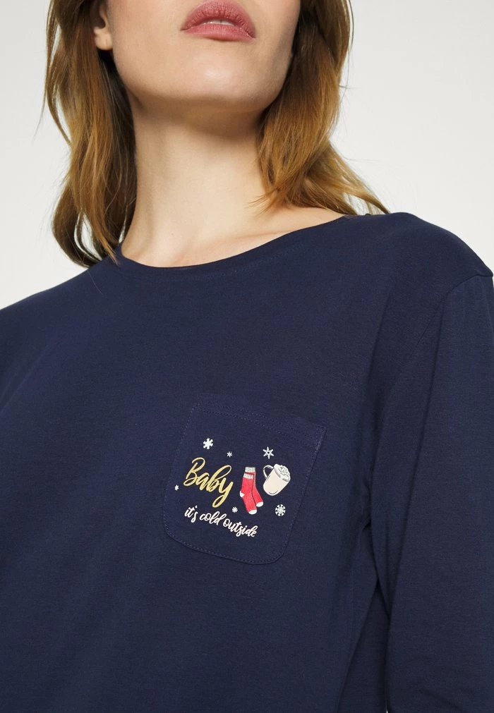 TOM TAILOR X-MAS BIGSHIRT - Nightie - Blue Dark Solid 8 TOM TAILOR X-MAS BIGSHIRT - Nightie - Blue Dark Solid - Image 6