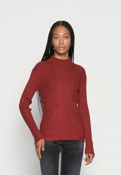 TOM TAILOR TURTLENECK - Jumper - Dark Maroon Red
