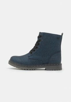 TOM TAILOR Lace-up Ankle Boots - Navy