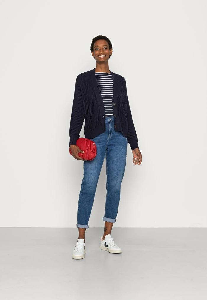 TOM TAILOR CARDIGAN BATWING - Cardigan - Navy Midnight Blue 4 TOM TAILOR CARDIGAN BATWING - Cardigan - Navy Midnight Blue - Image 2