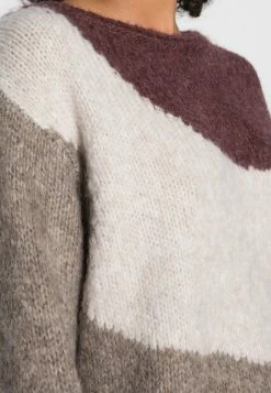 TOM TAILOR CHUNKY INTARSIA - Jumper - Black Brown Intarsia -TOM TAILOR online store a5d01214871c48d2979d24d5a397b1b2