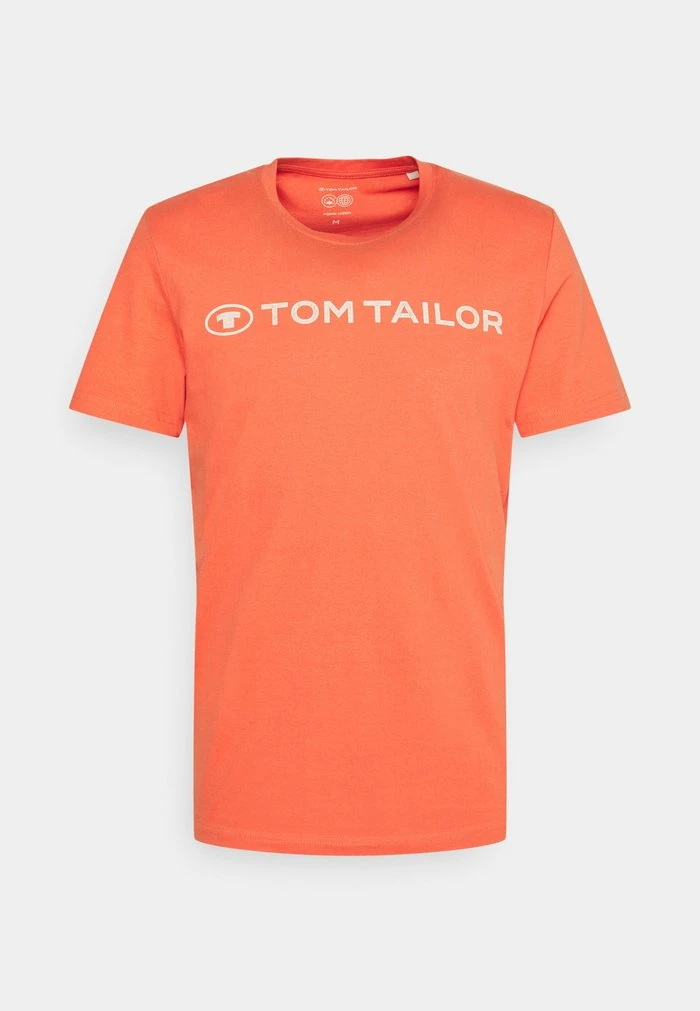 TOM TAILOR CREWNECK LOGO - Print T-shirt - Soft Peach Orange 6 TOM TAILOR CREWNECK LOGO - Print T-shirt - Soft Peach Orange - Image 4