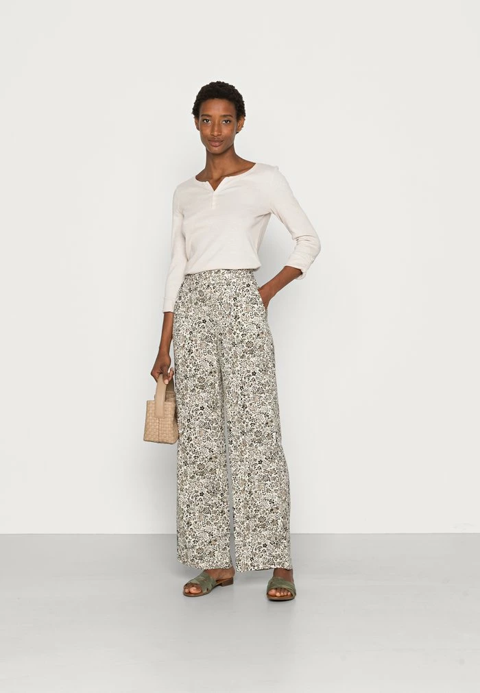 TOM TAILOR STRIPE - Long Sleeved Top - Offwhite Beige 4 TOM TAILOR STRIPE - Long Sleeved Top - Offwhite Beige - Image 2