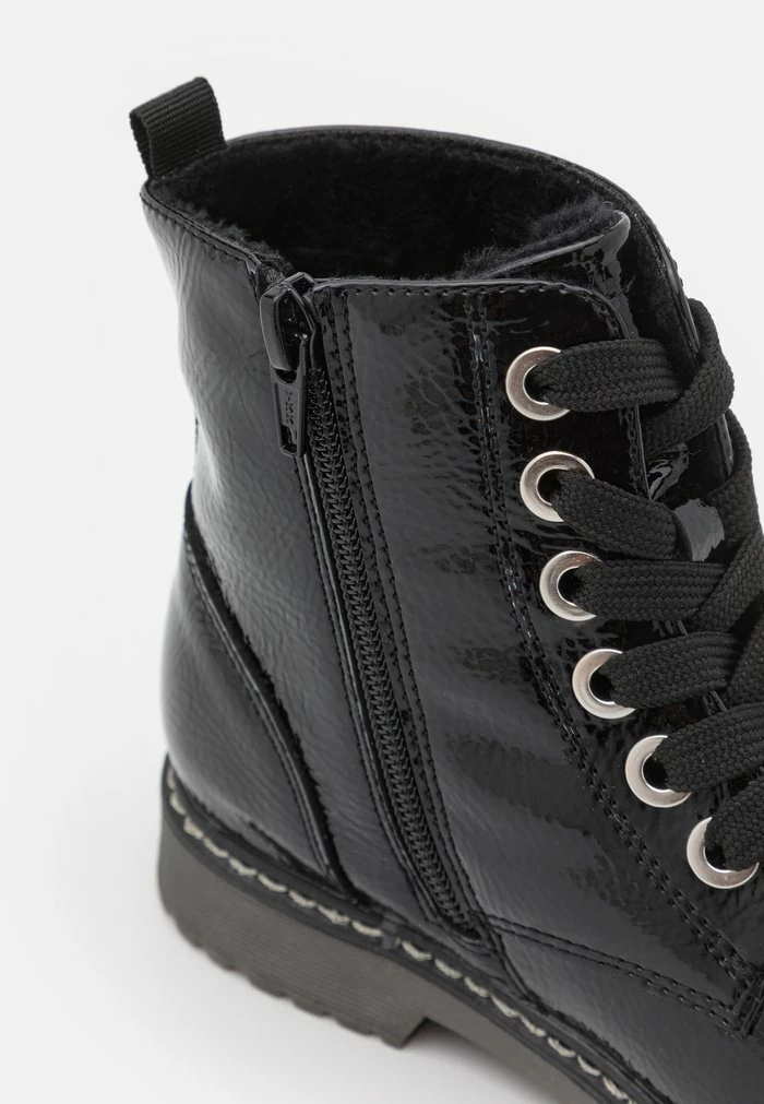 TOM TAILOR Lace-up Ankle Boots - Black 8 TOM TAILOR Lace-up Ankle Boots - Black - Image 6