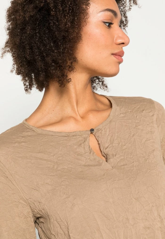 TOM TAILOR CRINCLE - Long Sleeved Top - Dark Sepia 7 TOM TAILOR CRINCLE - Long Sleeved Top - Dark Sepia - Image 5