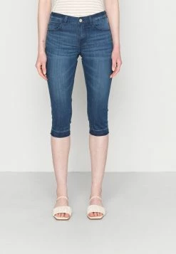 TOM TAILOR ALEXA CAPRI - Denim Shorts - Dark Stone Wash Denim