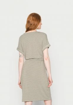 TOM TAILOR STRIPED DRESS - Day Dress - Olive Offwhite 9 TOM TAILOR STRIPED DRESS - Day Dress - Olive Offwhite -TOM TAILOR online store a864325c00c148598fa36d9983466851