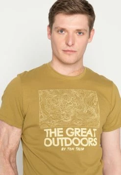 TOM TAILOR PRINTED - Print T-shirt - Wooden Moss Green -TOM TAILOR online store a8b2a14b82f04007ae1c41145f133536