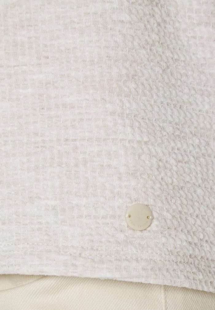 TOM TAILOR STRUCTURE BATWING - Long Sleeved Top - Cold Beige Melange 7 TOM TAILOR STRUCTURE BATWING - Long Sleeved Top - Cold Beige Melange - Image 5