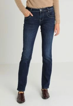 TOM TAILOR ALEXA - Straight Leg Jeans - Dark Stone Denim Blue