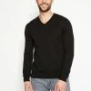 TOM TAILOR BASIC V NECK - Jumper - Black -TOM TAILOR online store ab53a2cfff584abf981ff3a25fe9a135