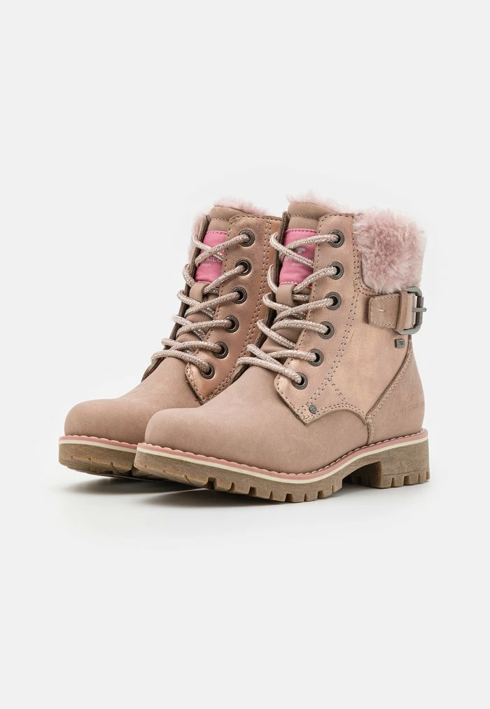 TOM TAILOR Lace-up Ankle Boots - Nude 4 TOM TAILOR Lace-up Ankle Boots - Nude - Image 2