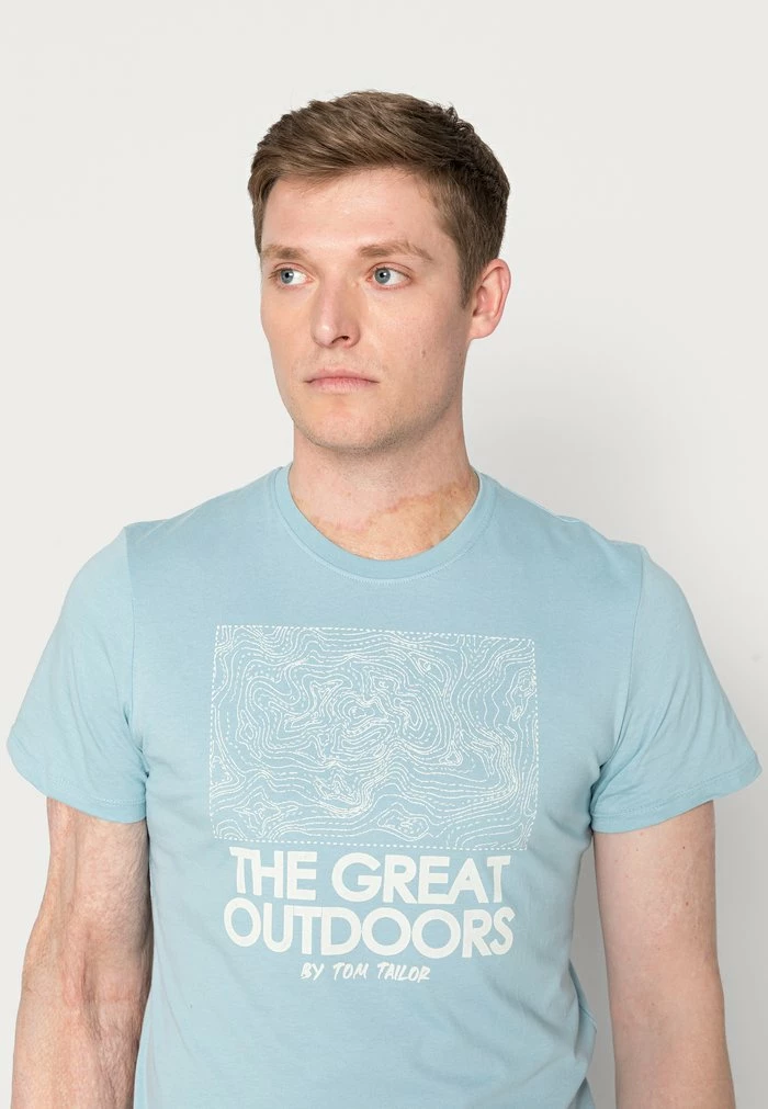 TOM TAILOR PRINTED - Print T-shirt - Calm Cloud Blue 7 TOM TAILOR PRINTED - Print T-shirt - Calm Cloud Blue - Image 5
