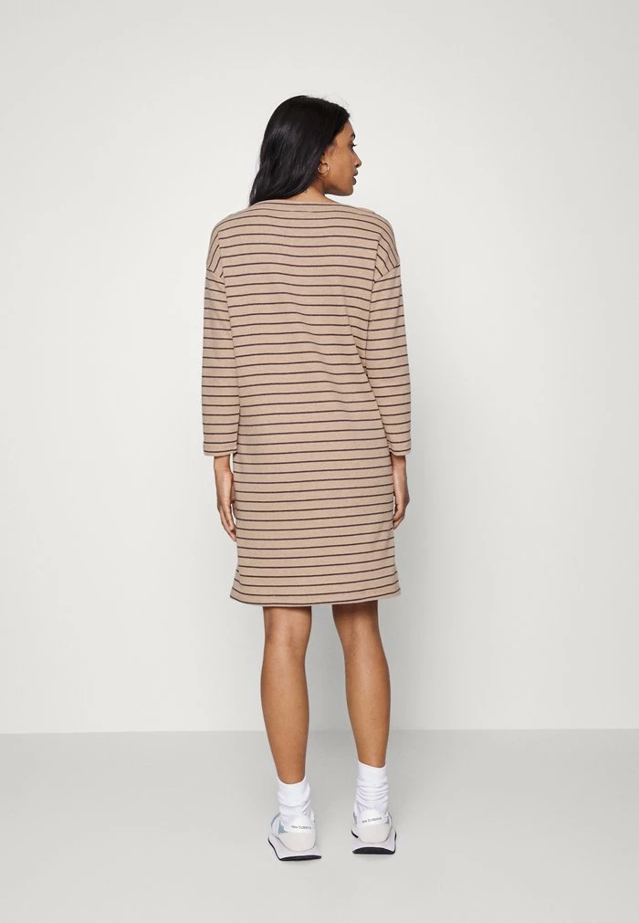TOM TAILOR DRESS WITH STRUCTURE - Day Dress - Beige/anthracite 5 TOM TAILOR DRESS WITH STRUCTURE - Day Dress - Beige/anthracite - Image 3