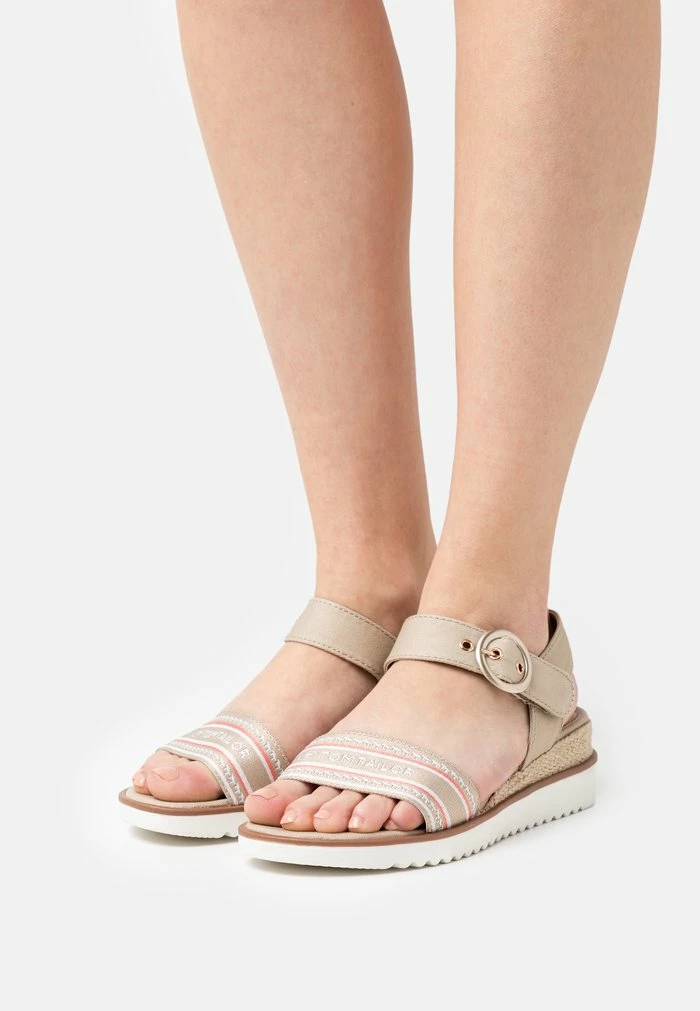 TOM TAILOR Wedge Sandals - Mud/rose 3 TOM TAILOR Wedge Sandals - Mud/rose