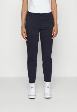 TOM TAILOR MIA SLIM - Trousers - Navy Midnight Blue