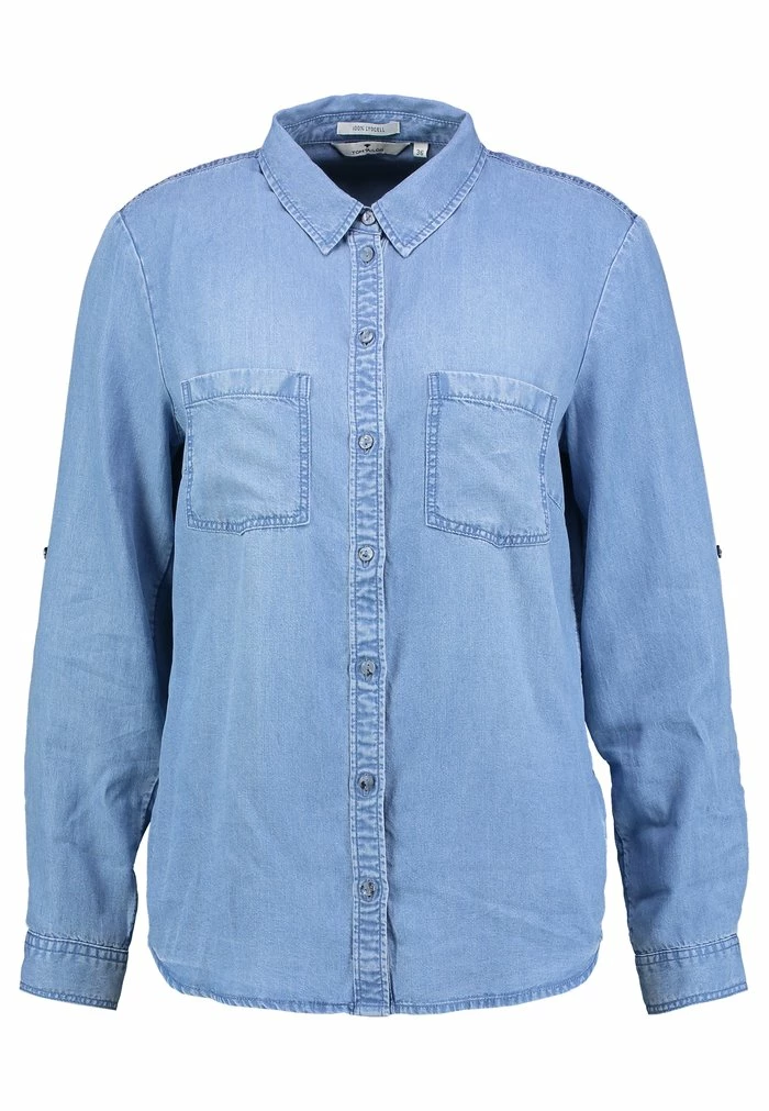 TOM TAILOR BLOUSE - Button-down Blouse - Blue Denim 7 TOM TAILOR BLOUSE - Button-down Blouse - Blue Denim - Image 5