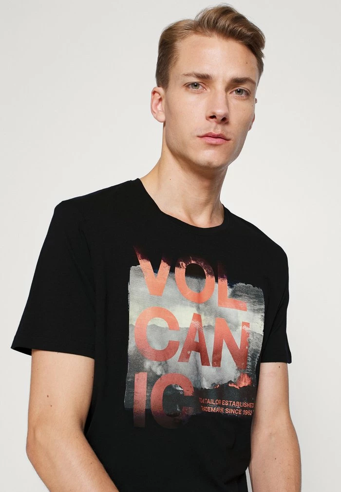 TOM TAILOR Print T-shirt - Black 6 TOM TAILOR Print T-shirt - Black - Image 4