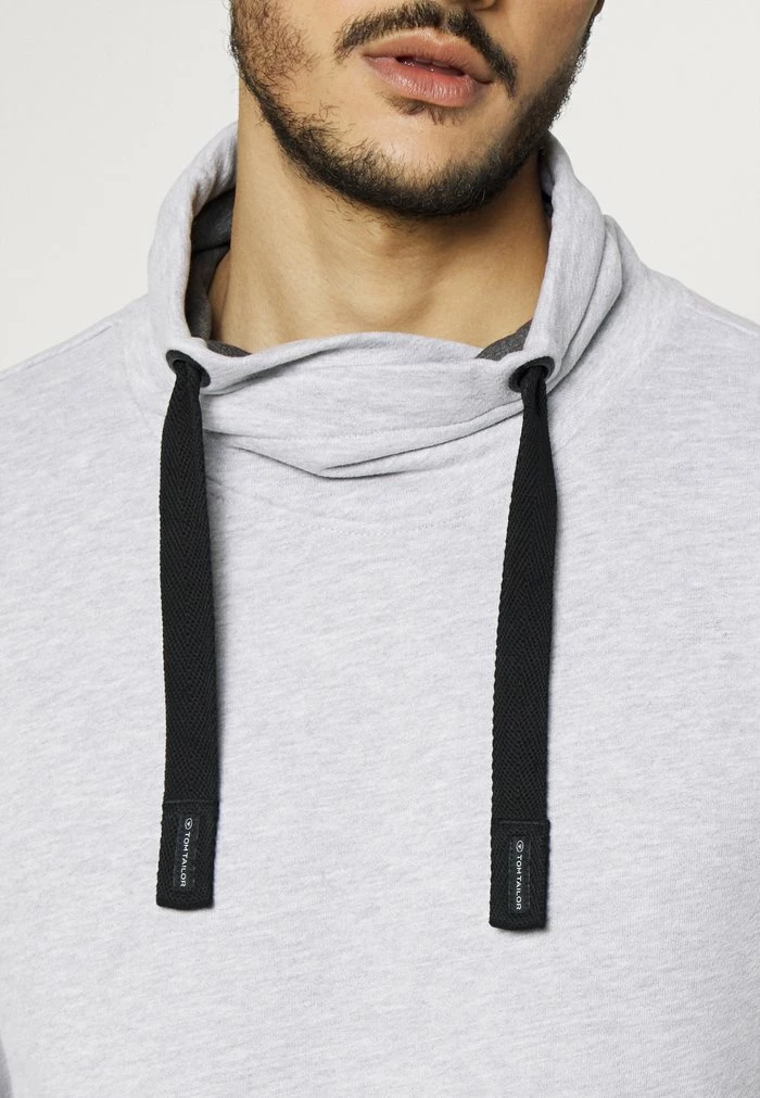 TOM TAILOR SNOOD - Sweatshirt - Light Stone Grey Melange 8 TOM TAILOR SNOOD - Sweatshirt - Light Stone Grey Melange - Image 6