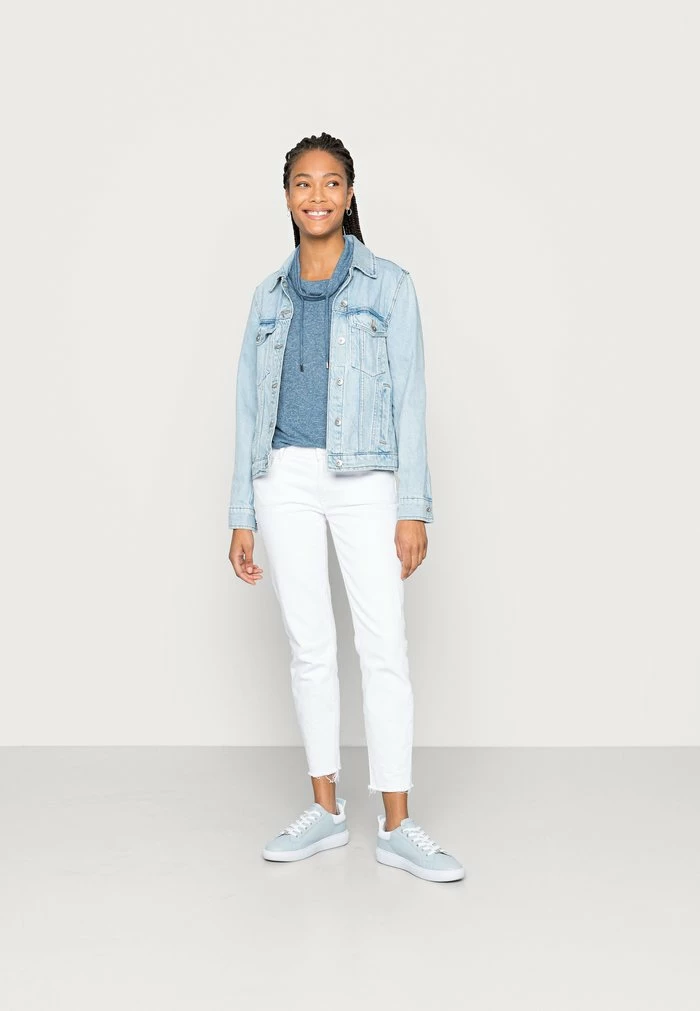 TOM TAILOR BATWING - Long Sleeved Top - Dusty Denim Melange 4 TOM TAILOR BATWING - Long Sleeved Top - Dusty Denim Melange - Image 2