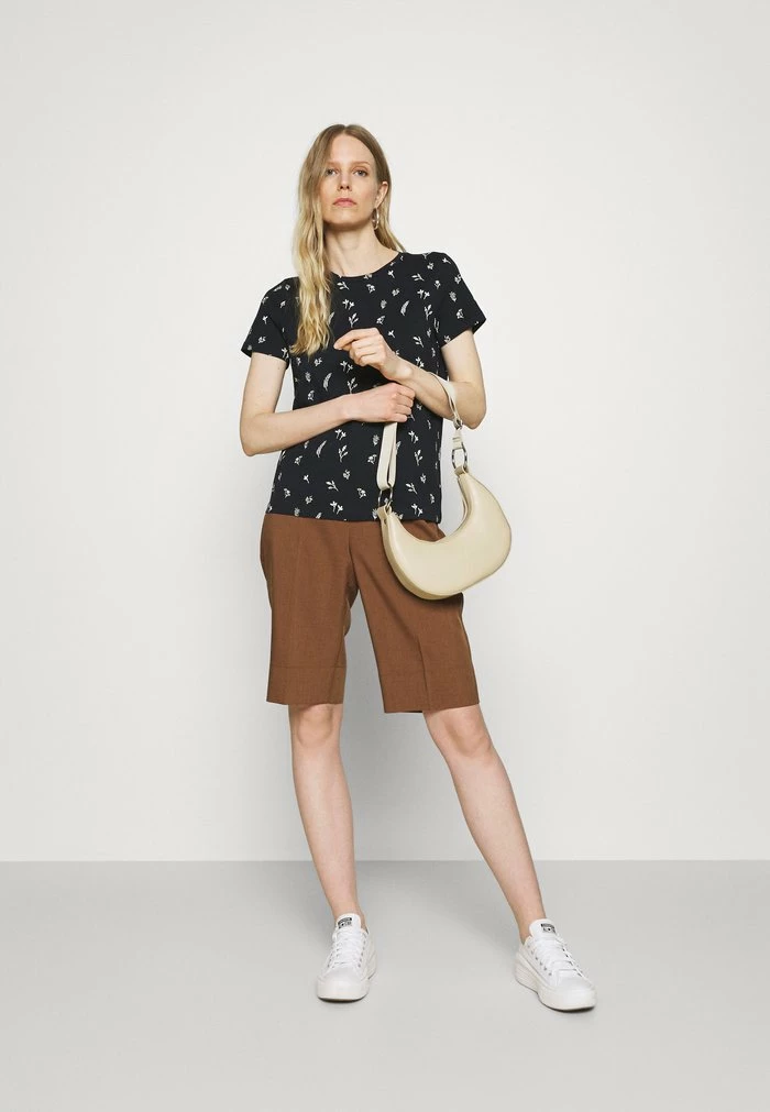 TOM TAILOR CREW NECK PRINTED - Print T-shirt - Navy Garden 4 TOM TAILOR CREW NECK PRINTED - Print T-shirt - Navy Garden - Image 2