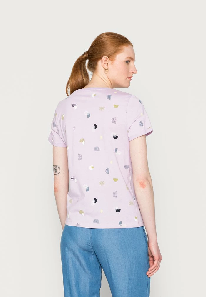 TOM TAILOR CREW NECK - Print T-shirt - Lilac Colorful Design 5 TOM TAILOR CREW NECK - Print T-shirt - Lilac Colorful Design - Image 3