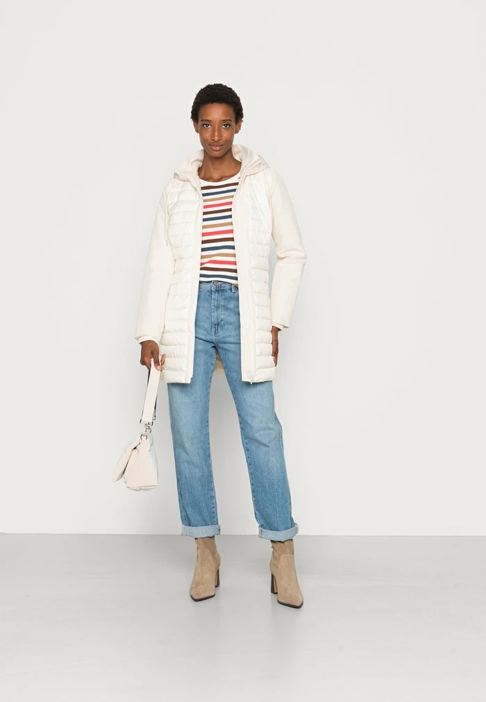 TOM TAILOR HYBRID COAT - Winter Coat - Soft Buttercream 4 TOM TAILOR HYBRID COAT - Winter Coat - Soft Buttercream - Image 2