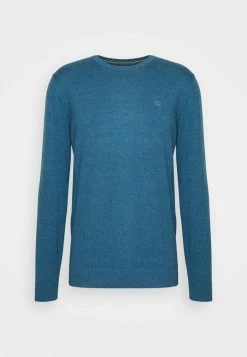 TOM TAILOR BASIC - Jumper - Medium Blue Ashes Melange -TOM TAILOR online store b35d2e411d194ac38ab6c3b8fd84ec69